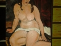 Omaggio a A. Modigliani, Nudo Seduto