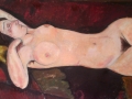 Omaggio a A. Modigliani, Grande nudo 1917