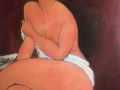 Omaggio A. Modigliani - Nudo seduto