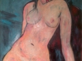 Omaggio a A. Modigliani, Nudo seduto 1916